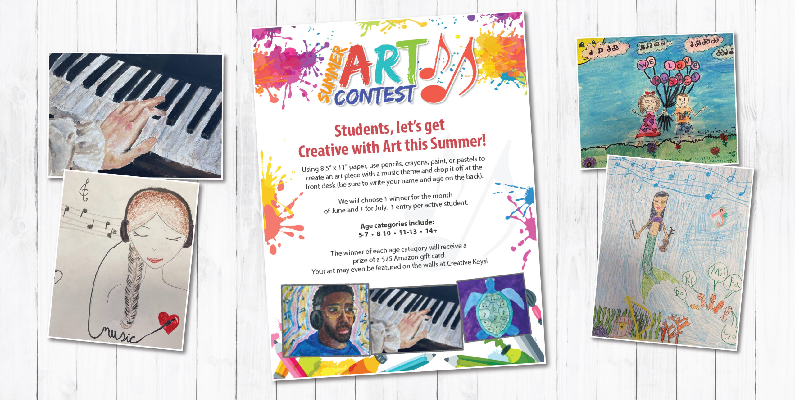 Summer Music Fun with our Art Contest
